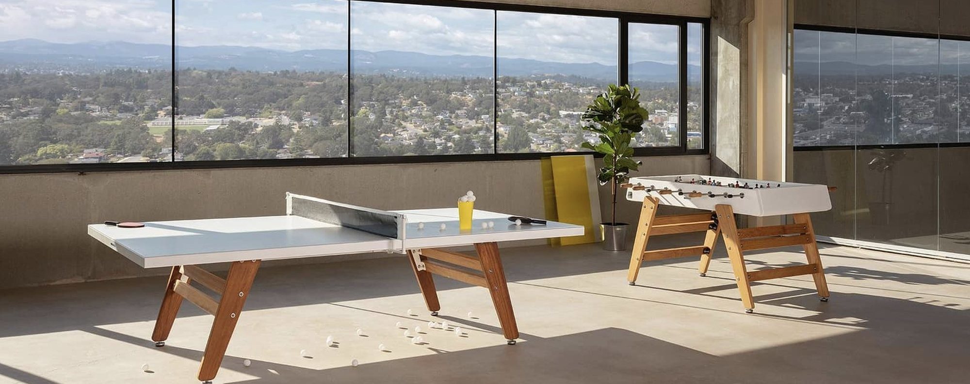RS Barcelona games table in a modern interior