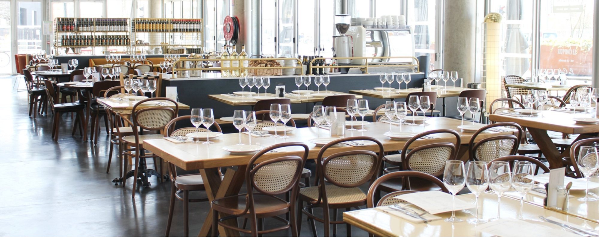 TON bentwood chairs in a restaurant setting